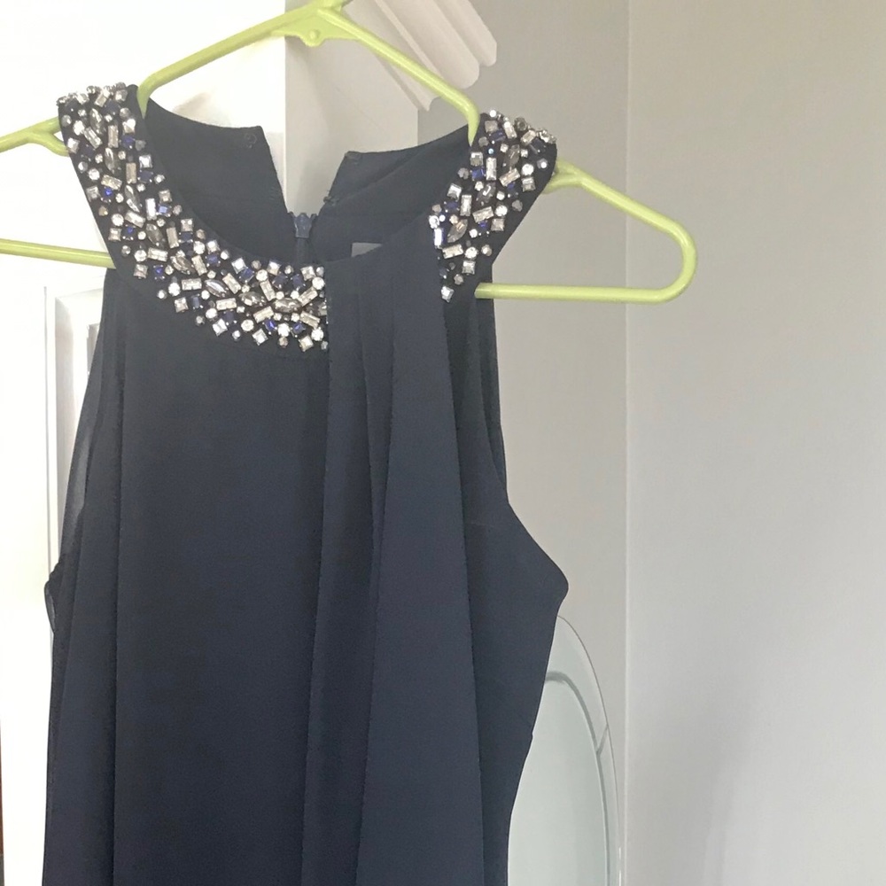 Navy evening dress